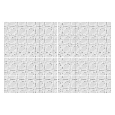 Naklejki samoprzylepne na kafelki Faliste motywy 3D