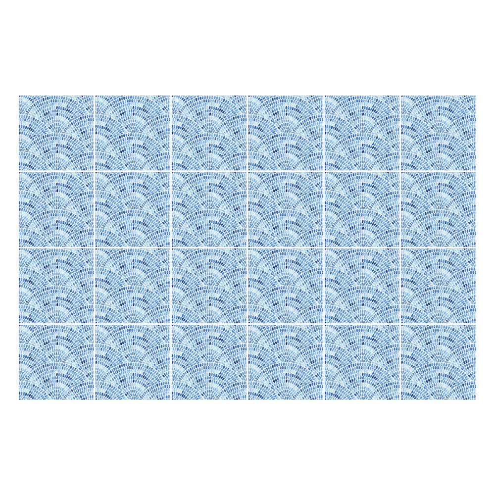 Naklejki na kafelki do kuchni Akwarelowe fale układzie