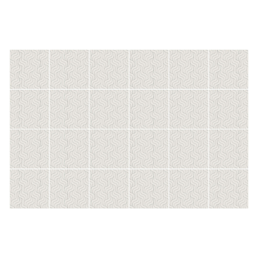 Okleina na płytki Fale w delikatnym układzie