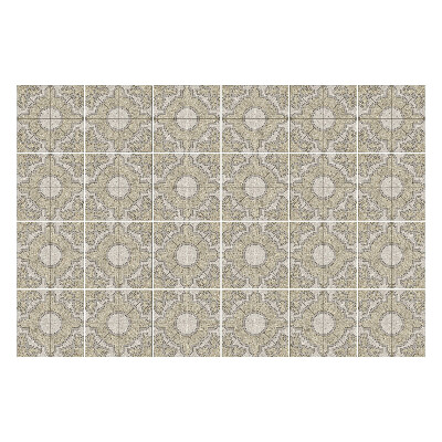 Naklejki samoprzylepne na kafelki Geometryczne motywy kwiatowe