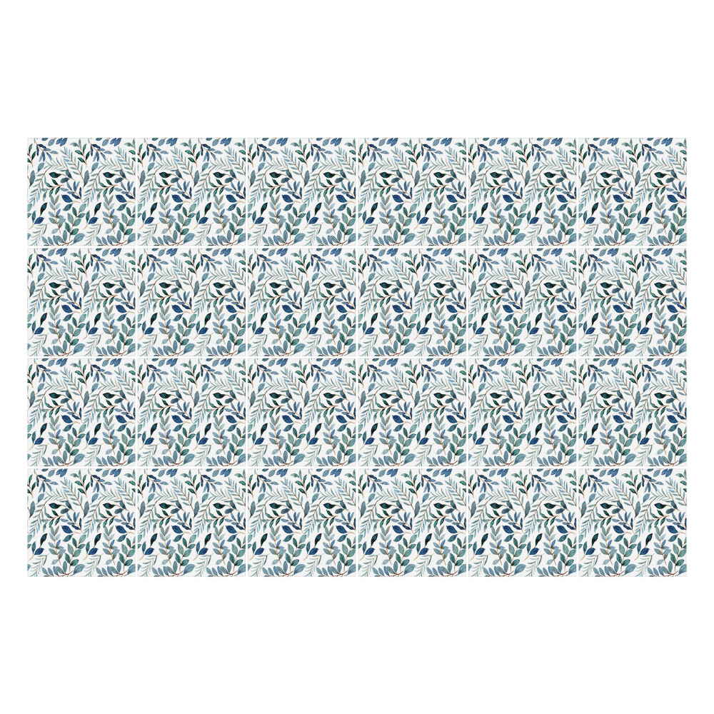 Naklejki samoprzylepne na kafelki Liście i gałązki w plątaninie