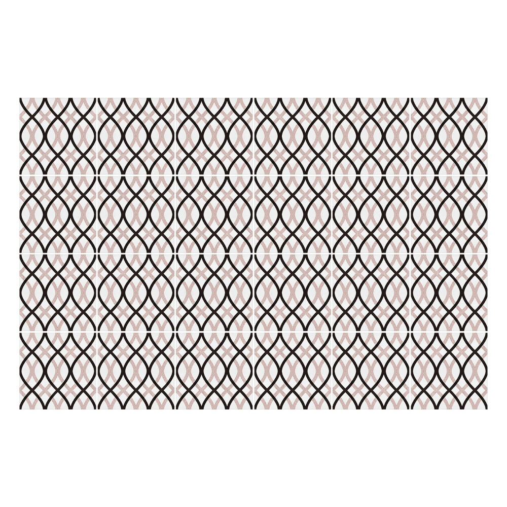 Naklejki na kafelki do kuchni Splecione owalne kształty