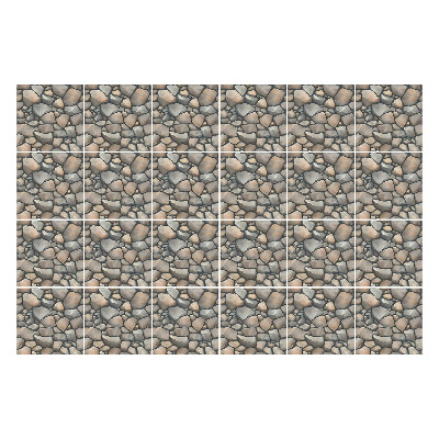 Naklejki na kafelki do kuchni Naturalne kamienie w układzie