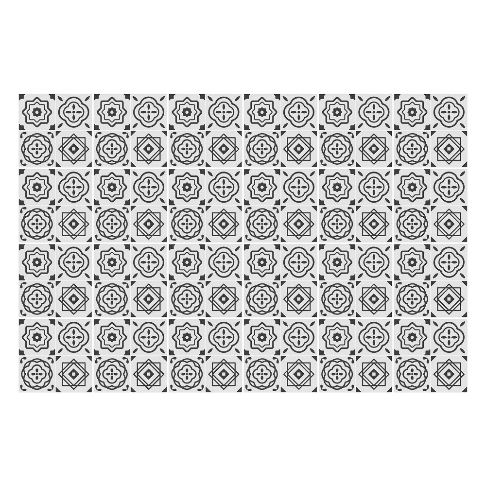 Okleina na płytki Kwiatowe motywy w siatce