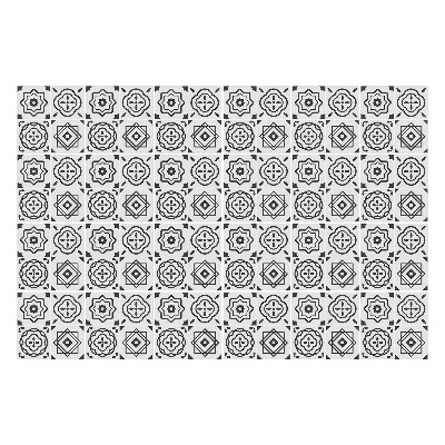 Okleina na płytki Kwiatowe motywy w siatce