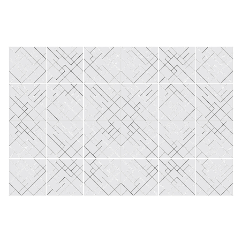 Okleina na płytki Geometryczne linie w siatce