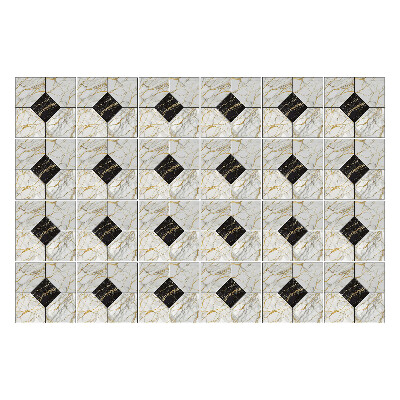 Naklejki na kafelki do kuchni Geometryczne płytki w układzie