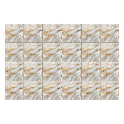 Naklejki na kafelki do kuchni Abstrakcyjne fale na kamieniu