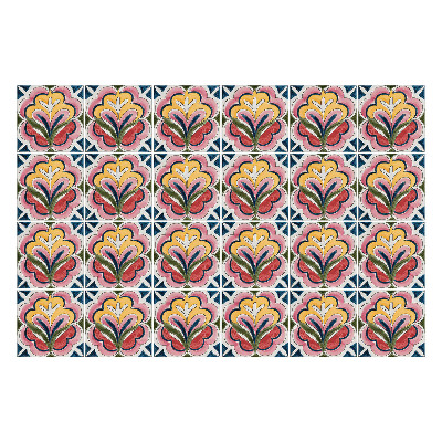 Naklejki na kafelki do kuchni Kwiatowe motywy w układzie