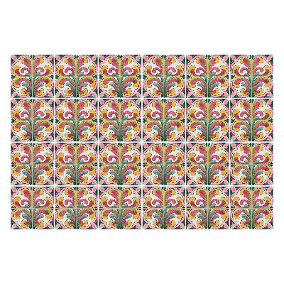 Naklejki samoprzylepne na kafelki Kwiatowe motywy w układzie