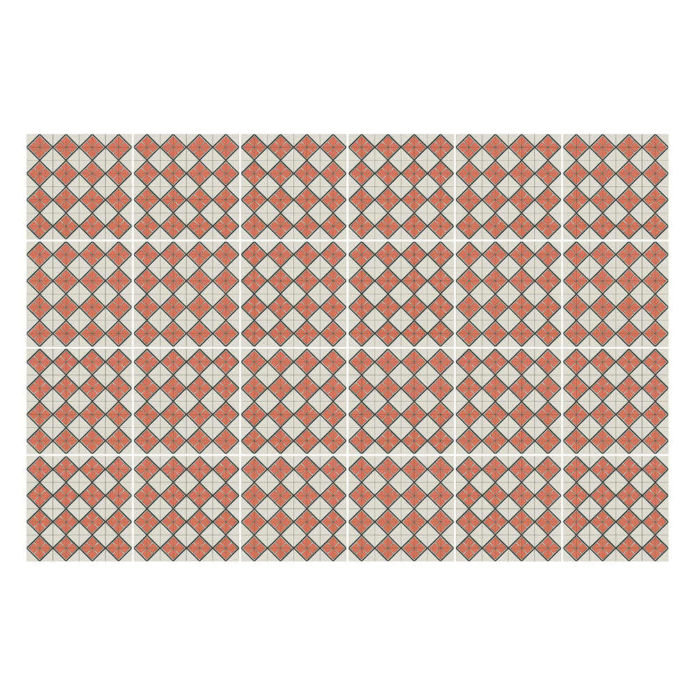 Okleina na płytki Przestrzenne romby i kwadraty