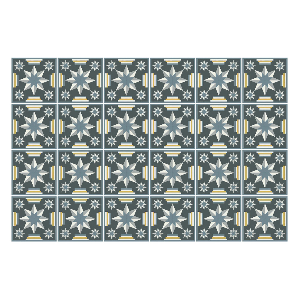 Naklejki na kafelki do kuchni Geometryczne gwiazdy i linie