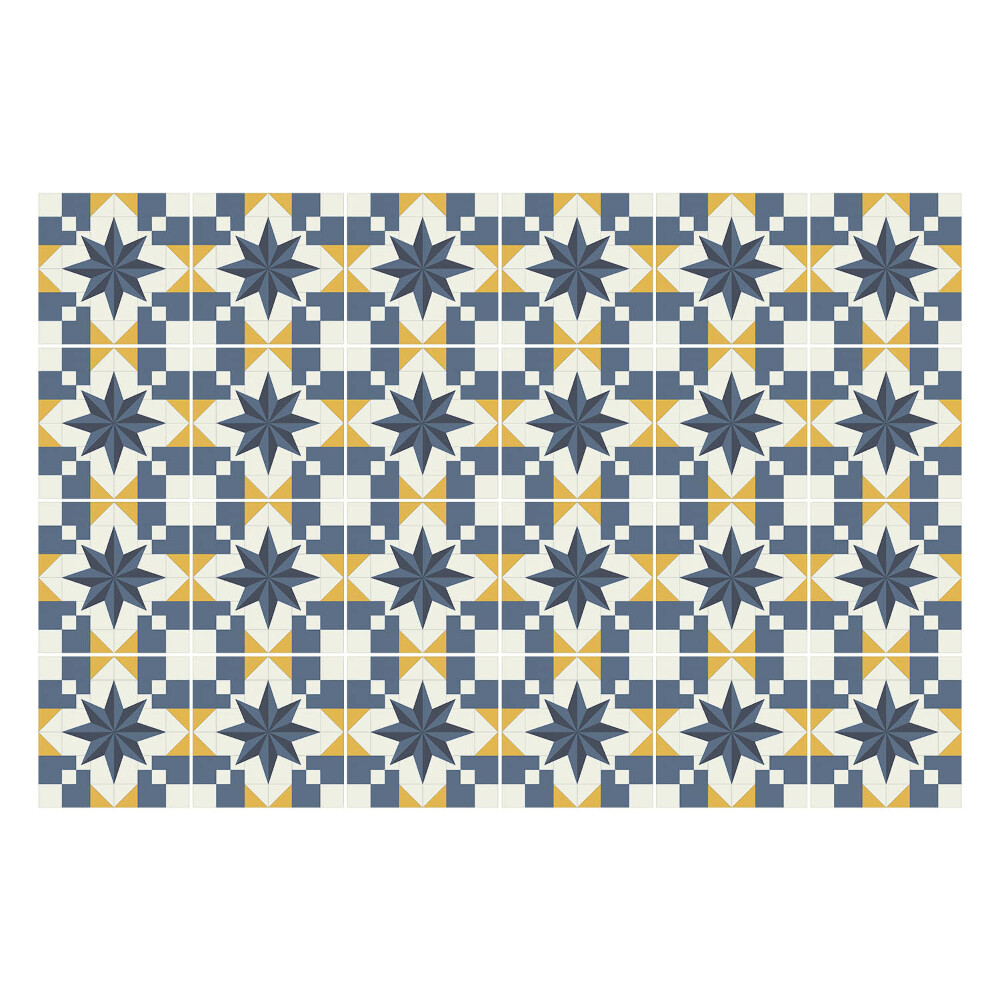 Naklejki samoprzylepne na kafelki Geometria z gwiazdami