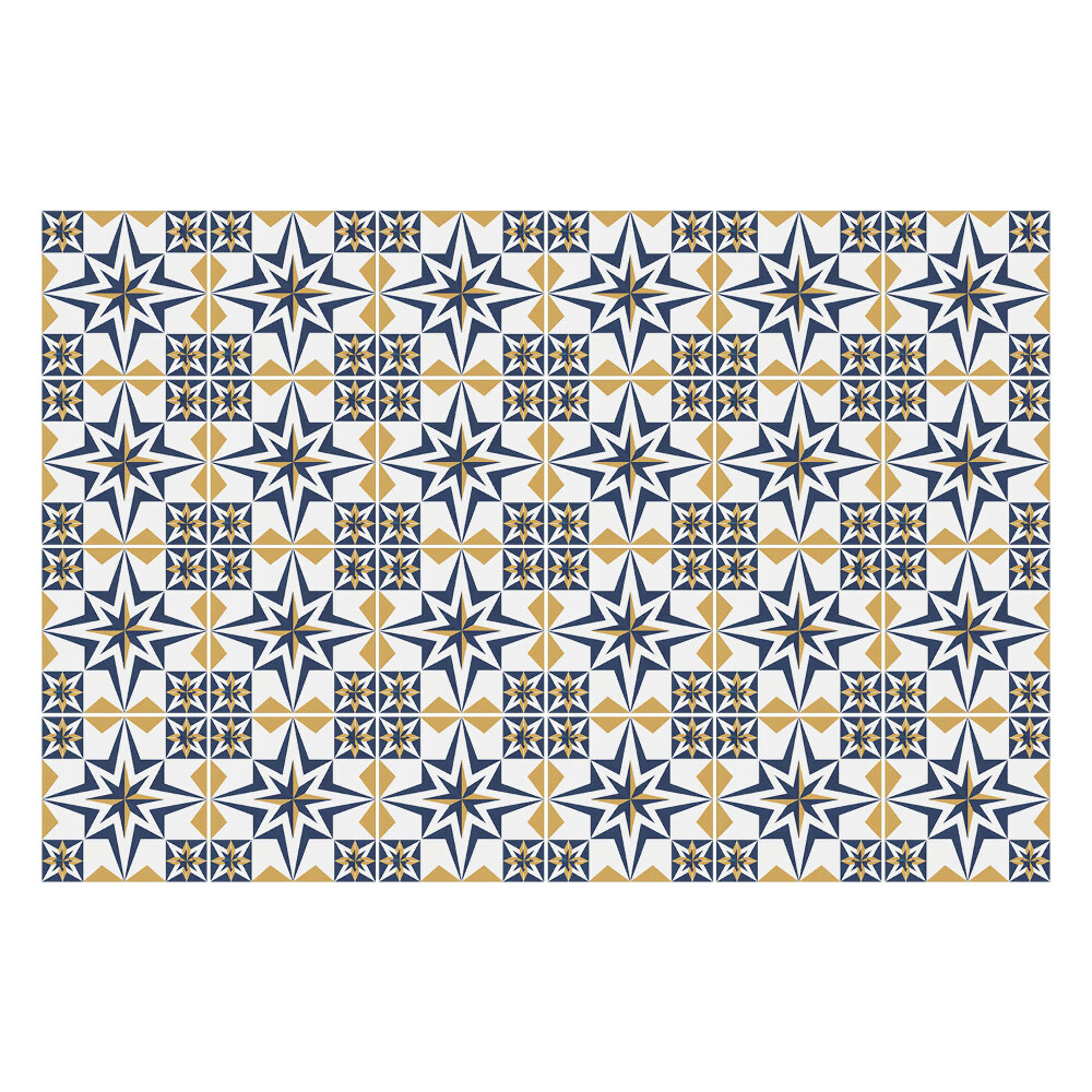 Naklejki na kafelki do kuchni Symetryczne gwiazdy i romby