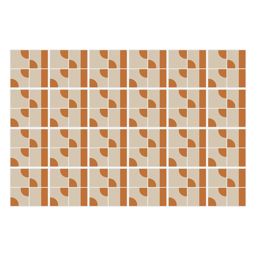 Okleina na płytki Geometryczne kształty w siatce