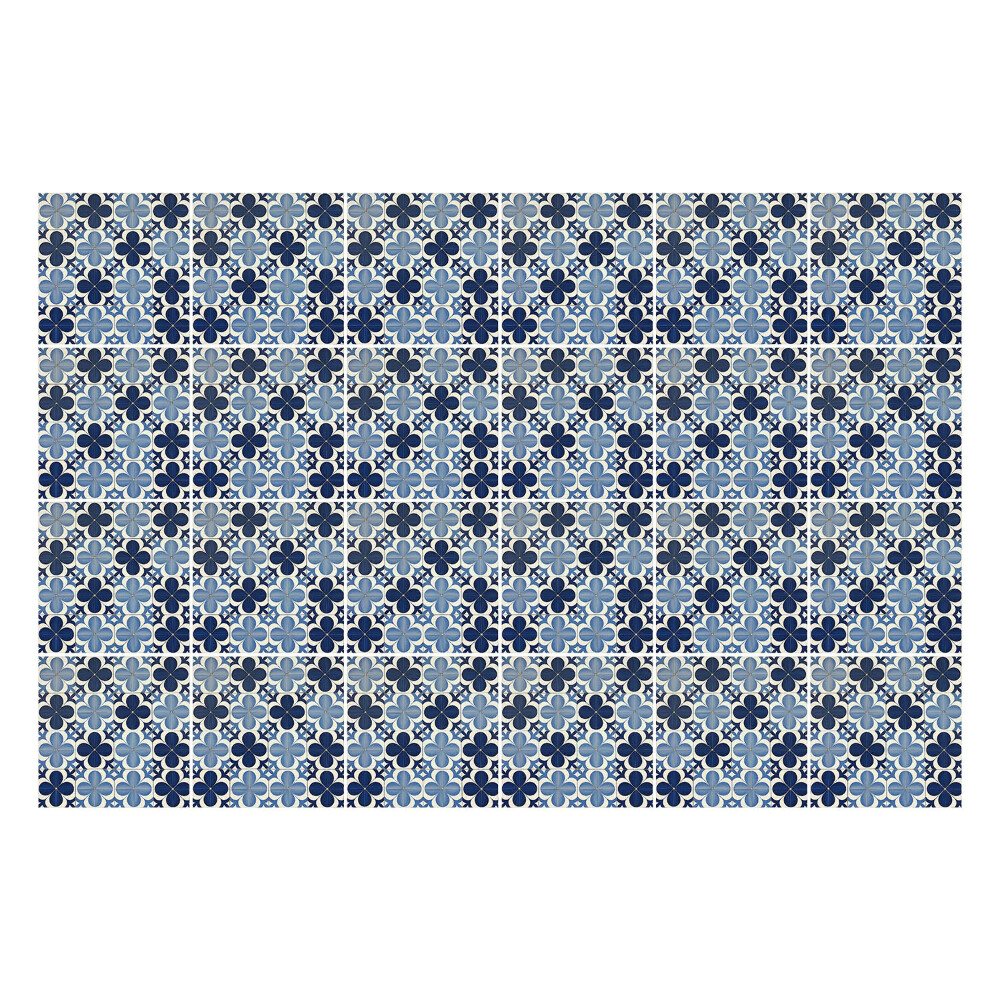 Naklejki samoprzylepne na kafelki Kwiatowe motywy w siatce