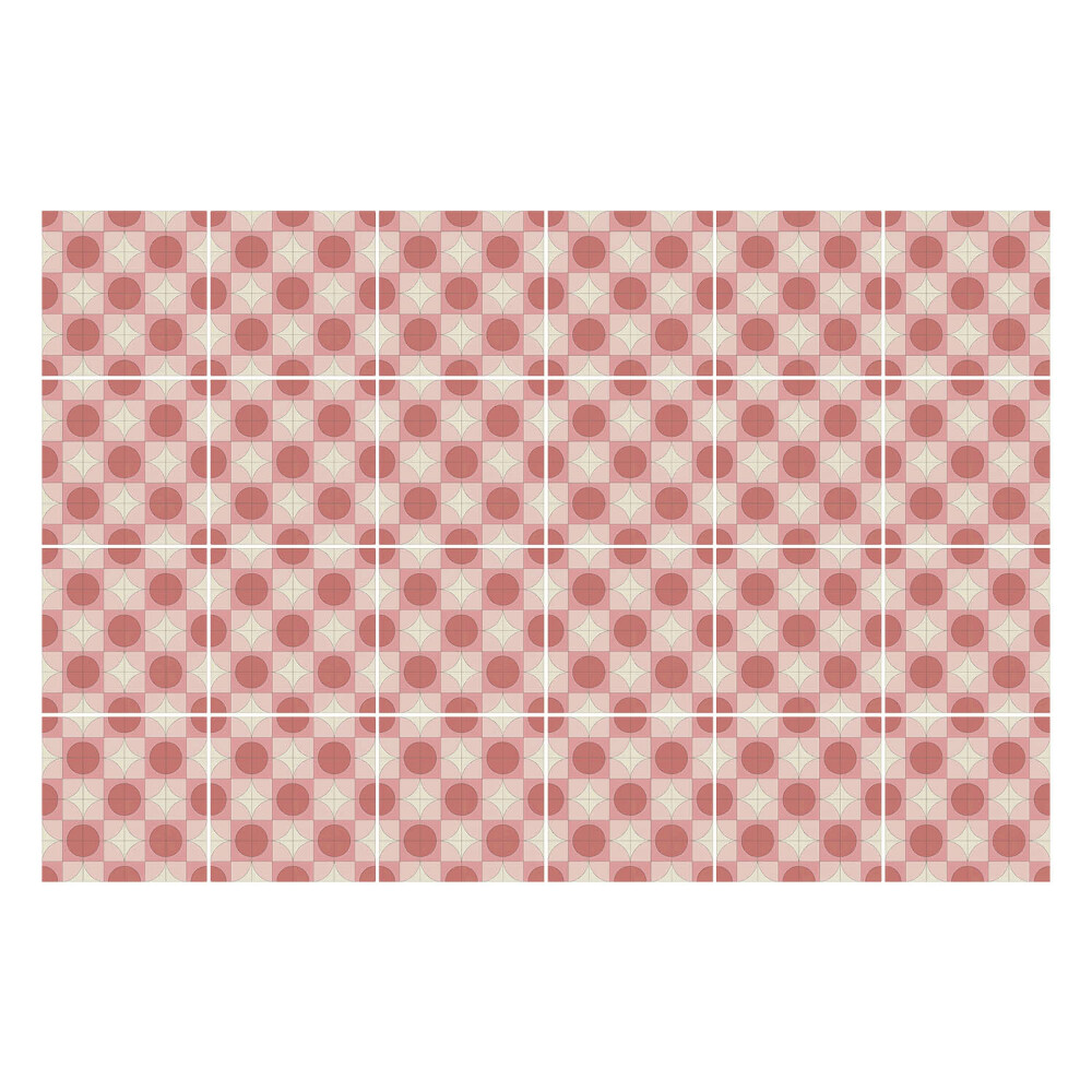 Okleina na płytki Geometryczne kształty w siatce