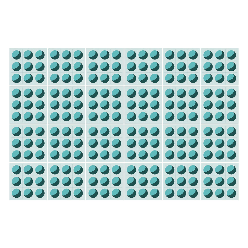 Naklejki na kafelki do kuchni Symetryczne elipsy w siatce