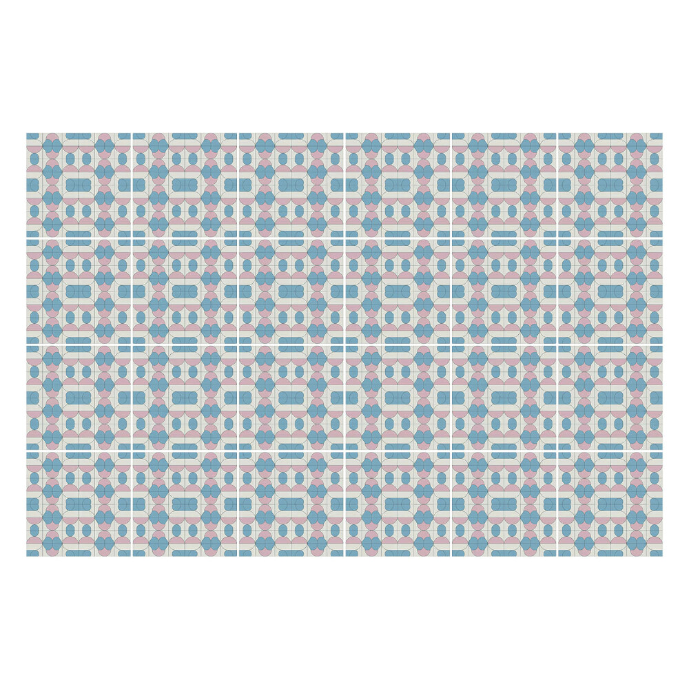 Naklejki samoprzylepne na kafelki Geometryczne kształty w układzie