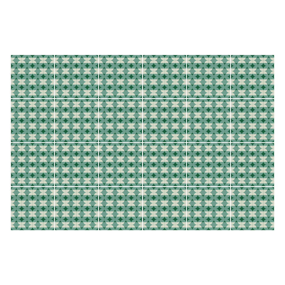 Naklejki na kafelki do kuchni Geometryczne figury w rządku