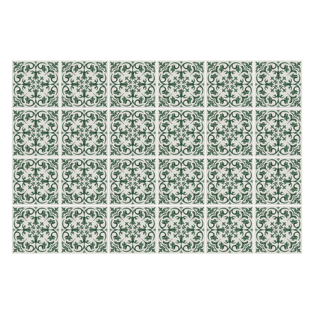 Okleina na płytki Złożone motywy roślinne