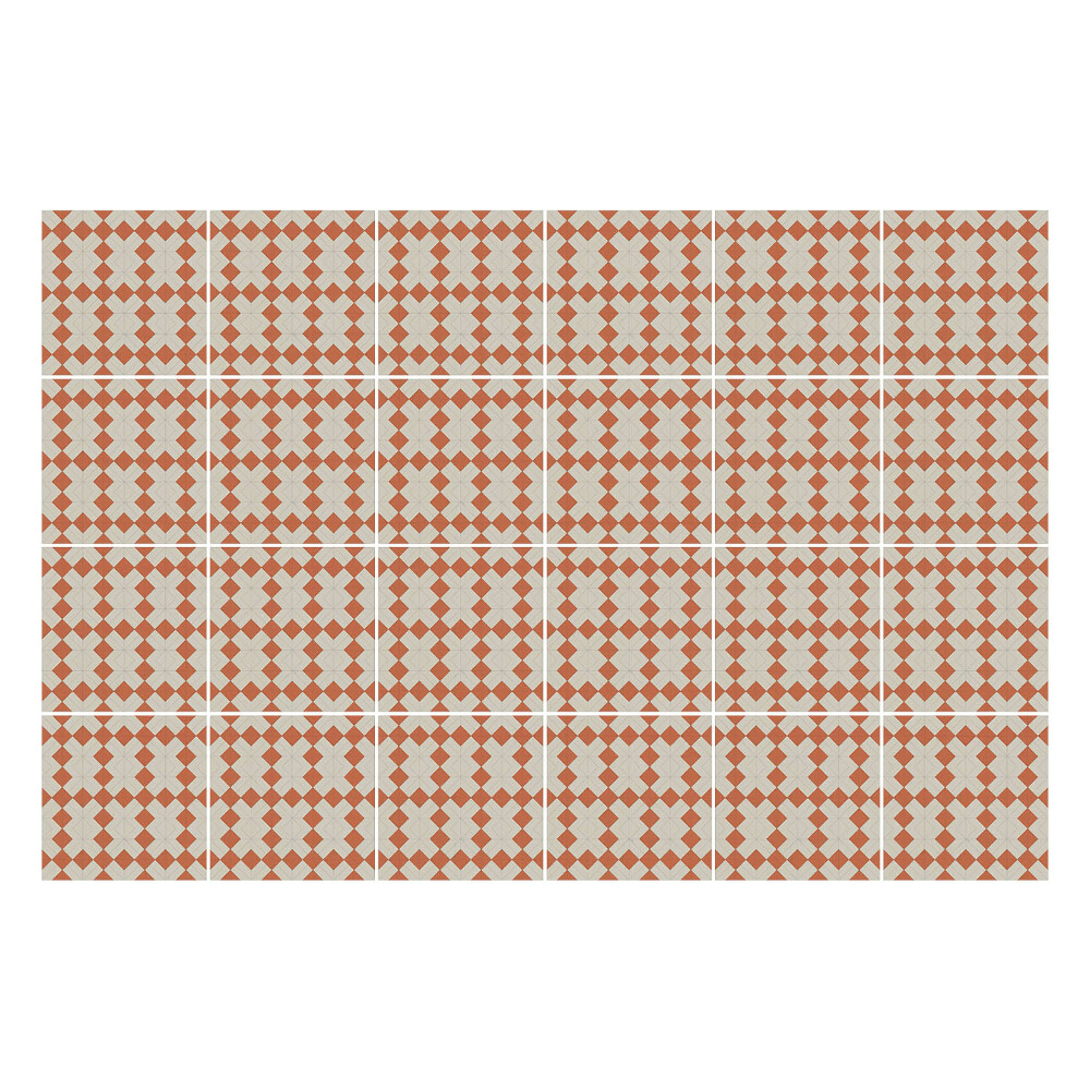 Naklejki na kafelki do kuchni Geometryczne romby w siatce