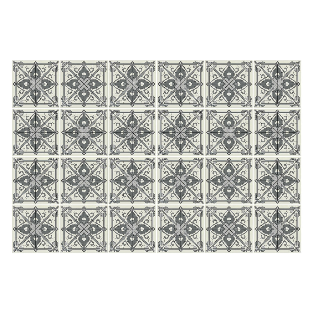 Okleina na płytki Splecione kwiaty w siatce