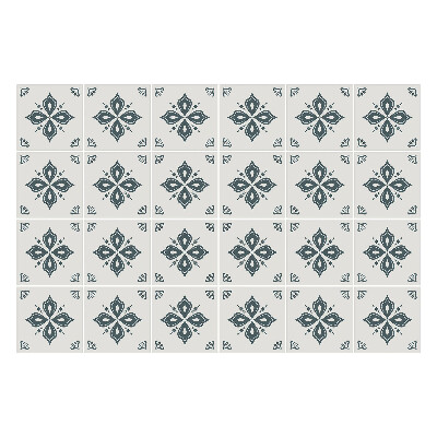 Naklejki samoprzylepne na kafelki Kwiatowe ornamenty w siatce