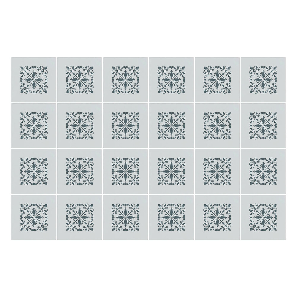 Okleina na płytki Kwiatowe ornamenty w siatce