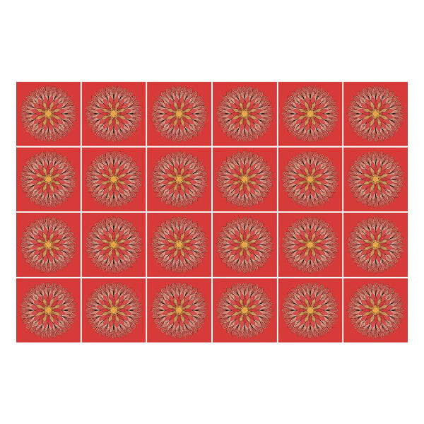 Naklejki samoprzylepne na kafelki Kwiatowe wzory