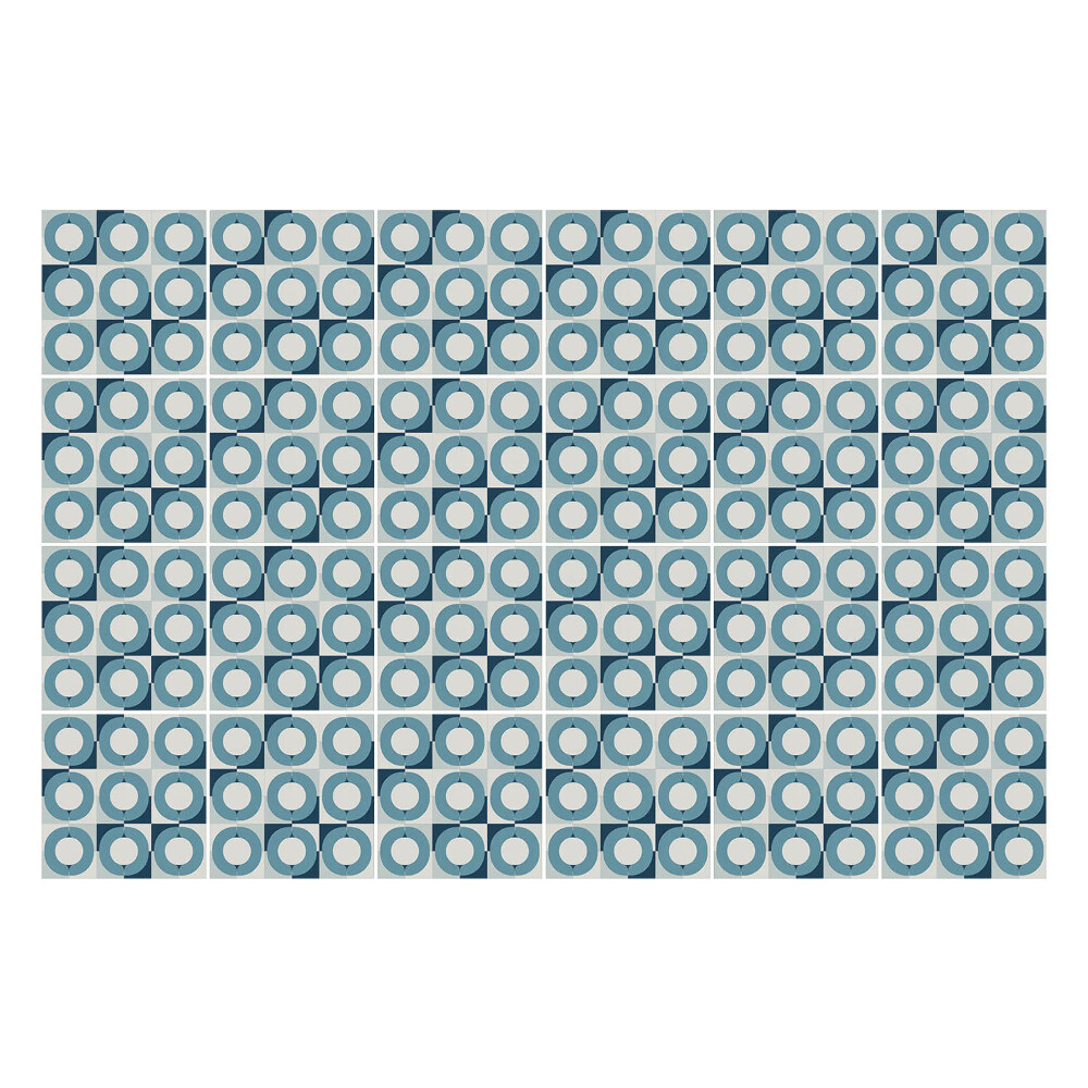 Okleina na płytki Okręgi w kratkę