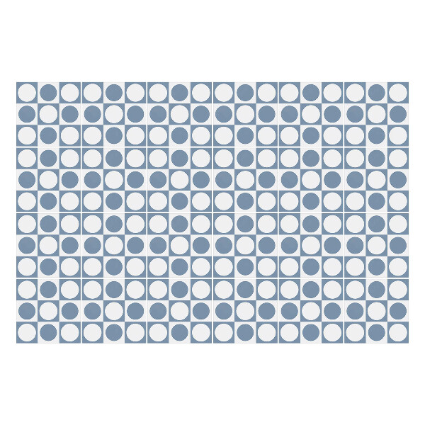 Naklejki samoprzylepne na kafelki Kółka w kratkę