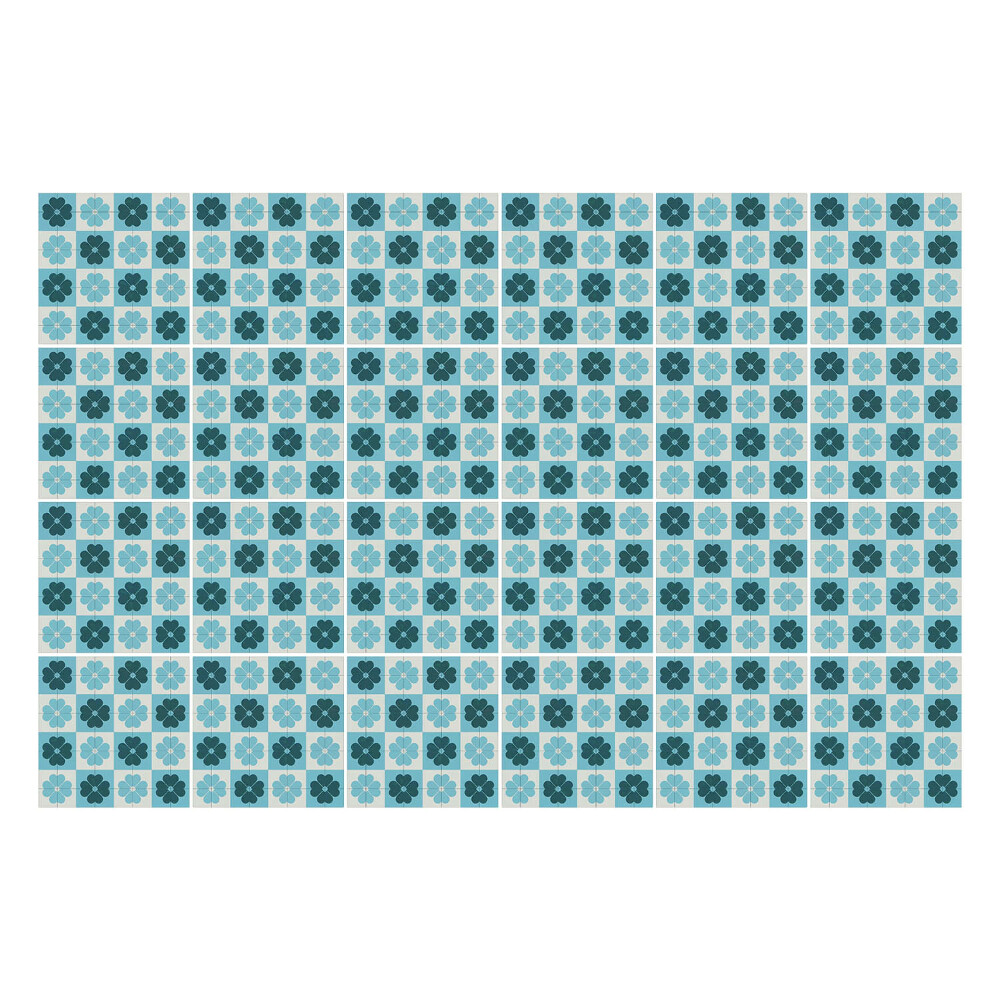 Okleina na płytki Mozaika drobnych kwiatów