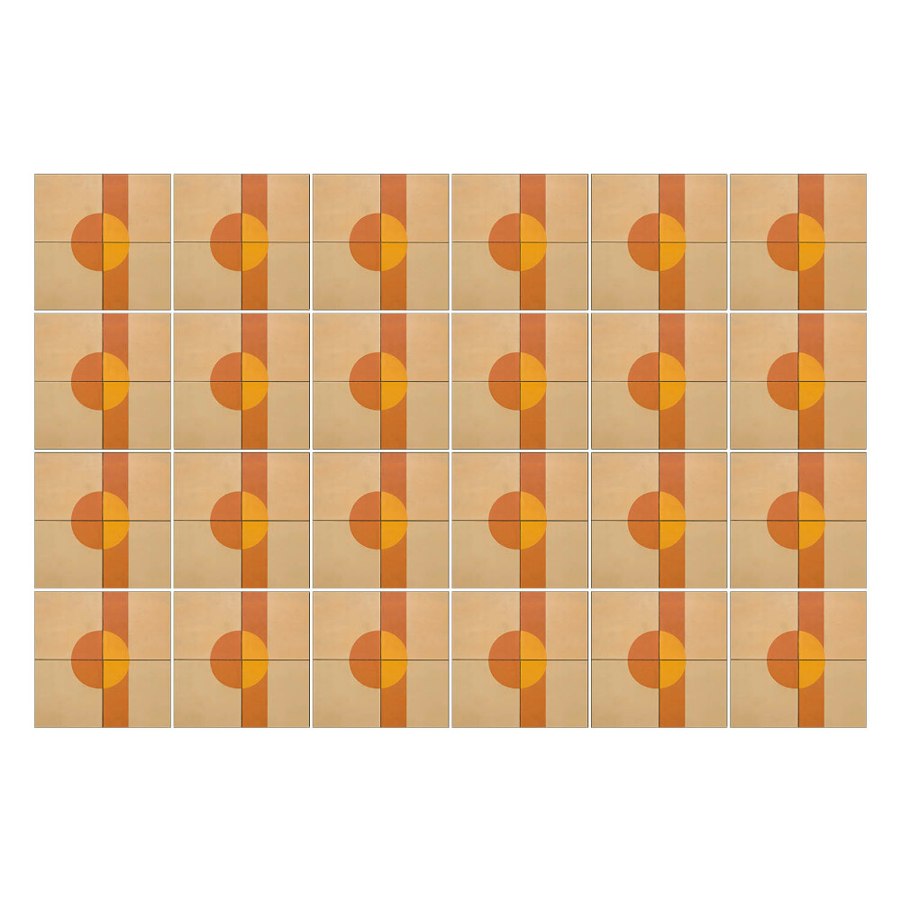 Okleina na płytki Geometryczne koła i prostokąty