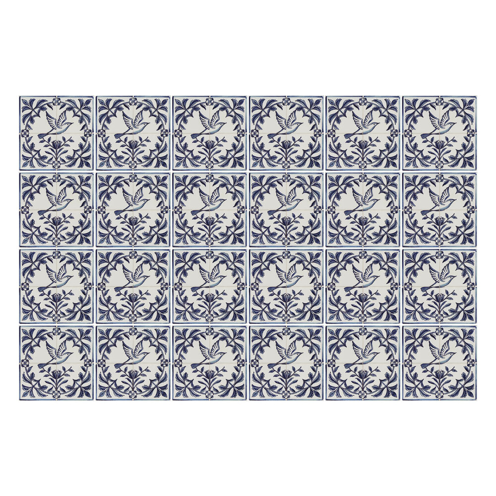 Okleina na płytki Ptaki wśród roślinności