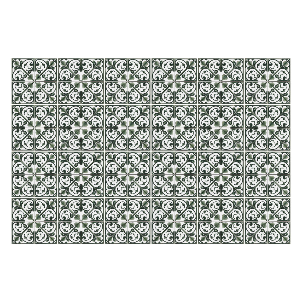 Naklejki na kafelki do kuchni Złożone ornamenty roślinne