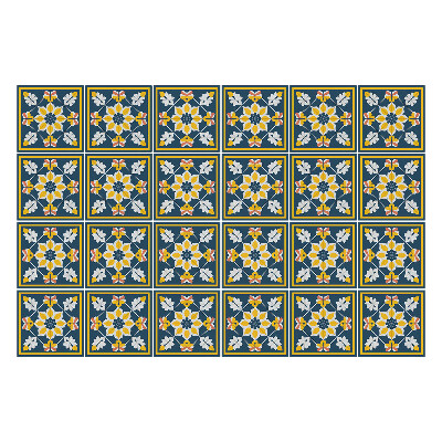 Okleina na płytki Kwiatowe kompozycje w ramkach