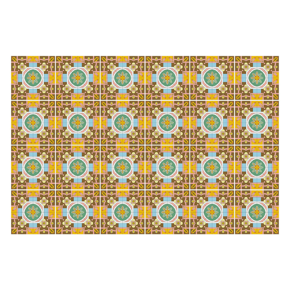 Naklejki na kafelki do kuchni Regularny wzór kafli