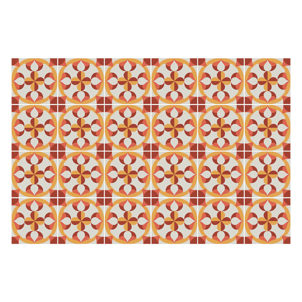 Naklejki samoprzylepne na kafelki Wzór z okręgami