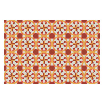 Naklejki samoprzylepne na kafelki Wzór z okręgami