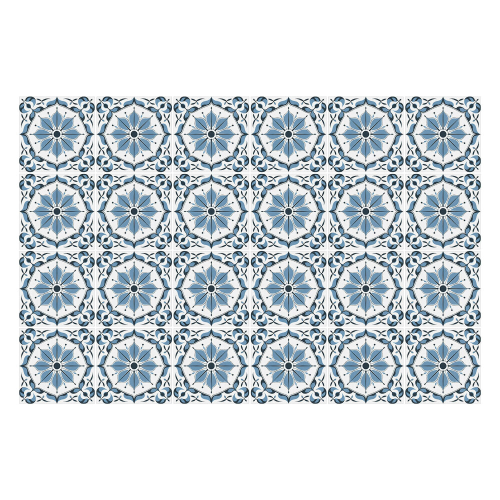 Okleina na płytki Błękitny wzór płytek