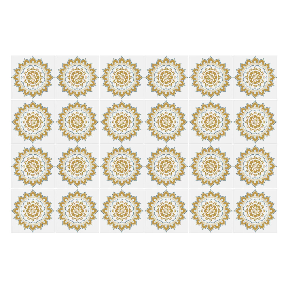 Naklejki samoprzylepne na kafelki Kwiatowe mandale