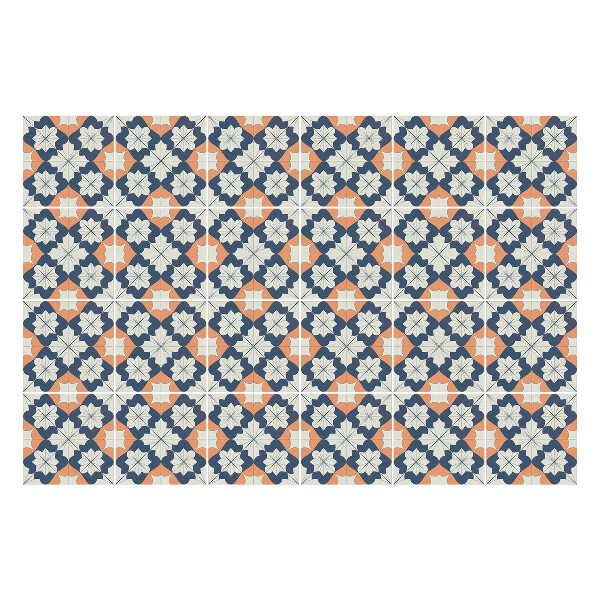 Okleina na płytki Kwiatowe motywy w siatce