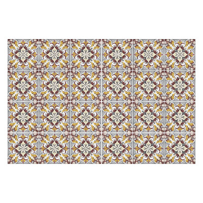 Naklejki na kafelki do kuchni Układ kwiatowych ornamentów