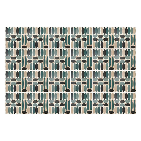 Naklejki samoprzylepne na kafelki Geometria owalnych form