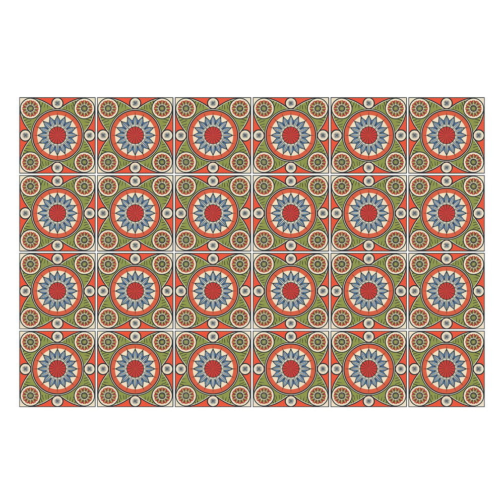 Naklejki na kafelki do kuchni Ciekawe retro wzory