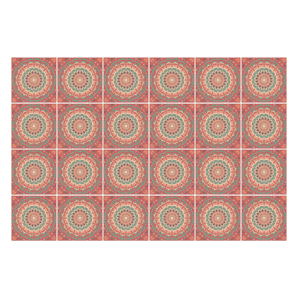 Okleina na płytki Pastelowe mandale