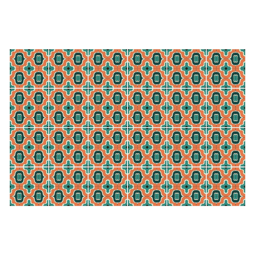 Naklejki na kafelki do kuchni Vintage retro wzór