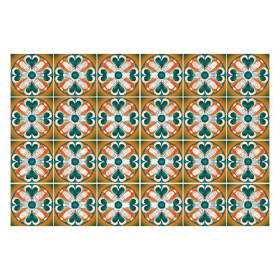 Naklejki na kafelki do kuchni Kolorowy wzór kafli