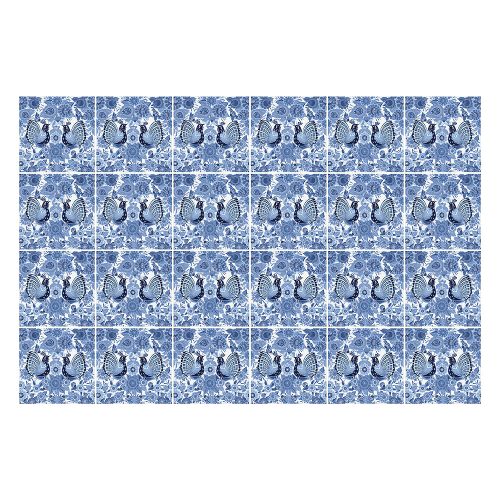 Naklejki na kafelki do kuchni Kwiatowe motywy z motylami